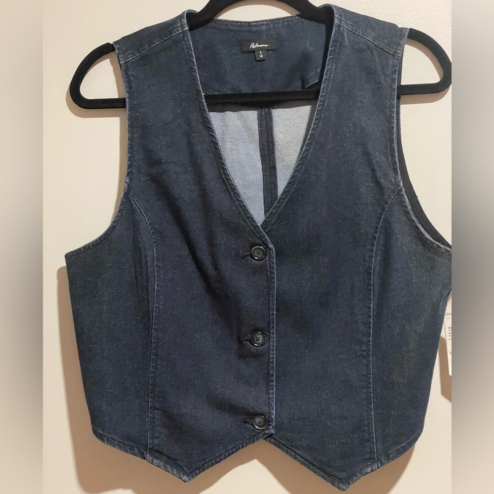 Dark Blue Denim Vest